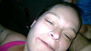 Jenni gets fucked by a huge cock in homemade amateur scene.