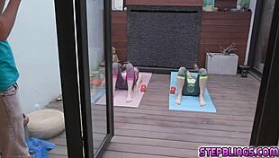 Stud Tasting Wet Pussies of Horny Blonde Stepsisters