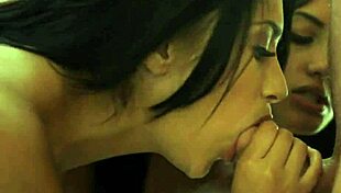 Two Gorgeous Brunettes Get Fucked Hard In Threesome Creampie Action