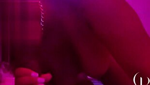 Ebony Wife Teases with Big Tits