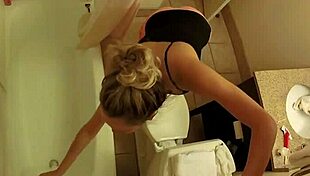 Blonde pornstar brett rossi pleasures herself in shower, moaning with ecstasy