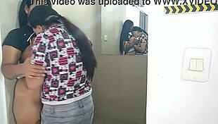 at my friend's party, i sneak into the bathroom to fuck his fiancée without him knowing