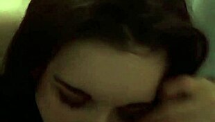 that big-titted babe gags on my huge cock then takes a cum facial