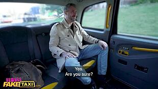 in the reality show, the czech fake taxi lady with big tits gives the guy another chance to fuck her tight pussy in the car