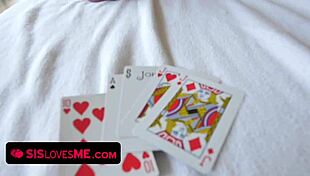 Petite teen stepsis fucks stepbro with big cock due to boredom