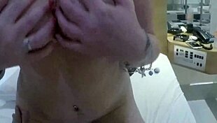 Blonde Girlfriend Teasing Friend with Playful Ass Moves