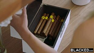 Blonde college girl punished with intense doggystyle and creampie by big black cock