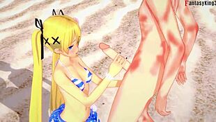 i love watching marie rose suck in her bikini on the beach