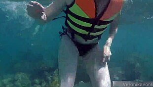 Public Exhibitionist German Teen Veronikavonk Flashes Big Boobs On Beach