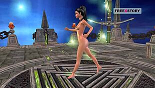 An Animated 3d Cartoon Porn Video Of A Cute Indian Girl Giving Sexy Poses And Masturbating Using Banana