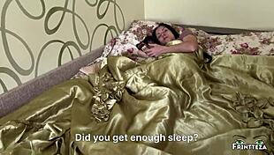 Hot gift for milf stepmom from stepson for double penetration in kinky homemade doggystyle.