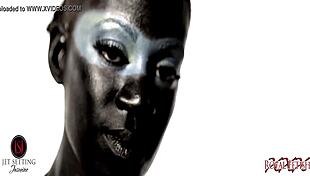 Ebony Dancer Spanks And Teases In Night Club