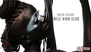 Ebony Dancer Spanks And Teases In Night Club