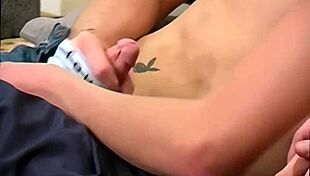 Wow, gay teen's first time with friends!
