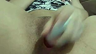 Brazilian teen 18+ performs solo fetish close-up with natural tits