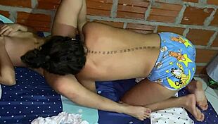 I didn't know my stepsister was a lesbian, and she fucked me in the room