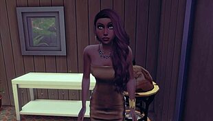 sims 4 samya's stories with cute friend licking