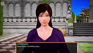 Exploring my new family in an anime game.