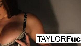 Taylor Vixen Teases with Solo Play in Hotel Room