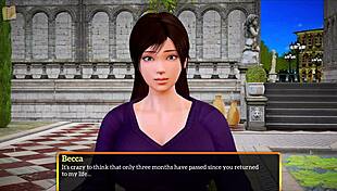 Exploring my new family in an anime game.