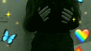 Shy Cute Student Masturbates Secretly in Bathroom Moaning