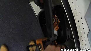 Sexy little dilettante sucks and fucks roughly with hardcore oral