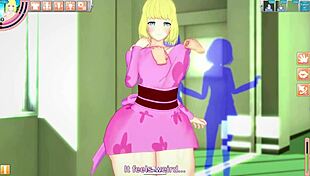 why does this redhead hentai babe squirt with her big tits?