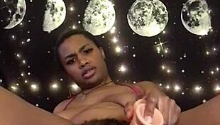 i'm lolabug in my tiny pink bikini, creaming on this dildo all alone.