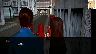 In my new family game, brunette and redhead milfs with big tits and asses engage in amateur fun