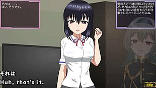 i toyed that crossdressing girl with big tits in the anime hentai game.