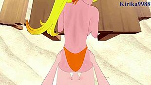 Naruko and Kushina Uzumaki intense sex in Naruto hentai. Big tits, creampie in 3D cartoon! 😈🍑