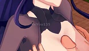 Raiden Ei Gets Passionately Fucked in 3D Hentai