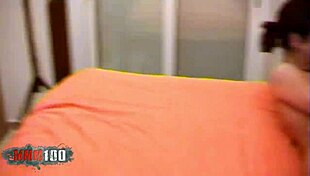 Young brunette hard fucked by two big dicks! 🔥