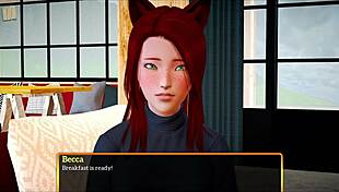 Intense hentai anime with big tits and redhead ass