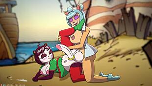 Megumi And Yaya Panda Explore Furry Ass Adventures