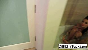 Sexy Christy Mack In Makeup Room Bath