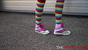 brunette teen rides cock with blowjob 😈