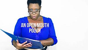 an ebony bbw at work sucks sloppy cock and gets cumshot on her big ass.