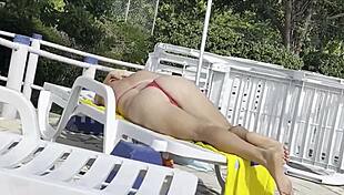 she spotted me jerking off and helped me cum by the public pool 😏💦