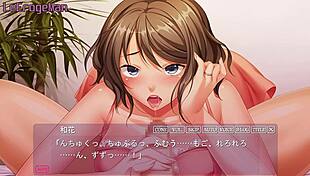 this hentai episode features hiroto and the wife's voice from next door