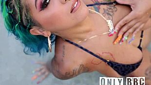 this lovely latina spanish barbie got oiled up and banged hard by the pool