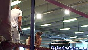 European Babe Wrestles Then Gets Anally Fingered by Beautiful Lesbian with Toys and Cunilingus