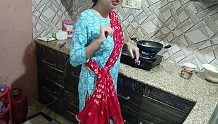 hot milf bhabhi seduces innocent devar in steamy indian roleplay sex.