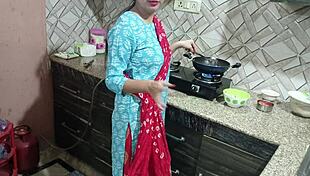 hot milf bhabhi seduces innocent devar in steamy indian roleplay sex.