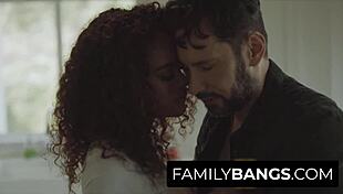 White Stepdad Surprises Black Stepdaughter With Cum On Her Mouth