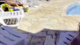 she spotted me jerking off and helped me cum by the public pool 😏💦