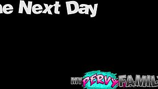 the teasing teen stepsister gets spanked and cumshot on her tits.