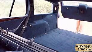 Hey, desperate teen christen courtney fucks for a ride in public