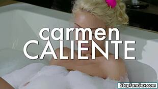 Slut Carmen Fucks Stepdad After Shower!