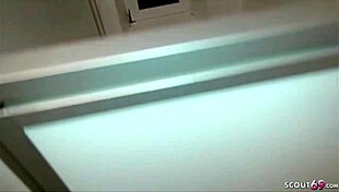 A german teen secretly films a schoolgirl getting fucked in the school toilet.